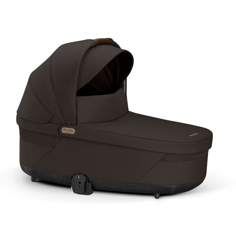 
Brown baby carrier on a white background