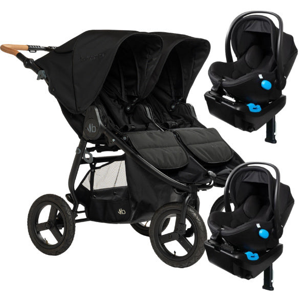 Bumbleride Indie Twin + Two Clek Liings Travel System Dusk/Latte