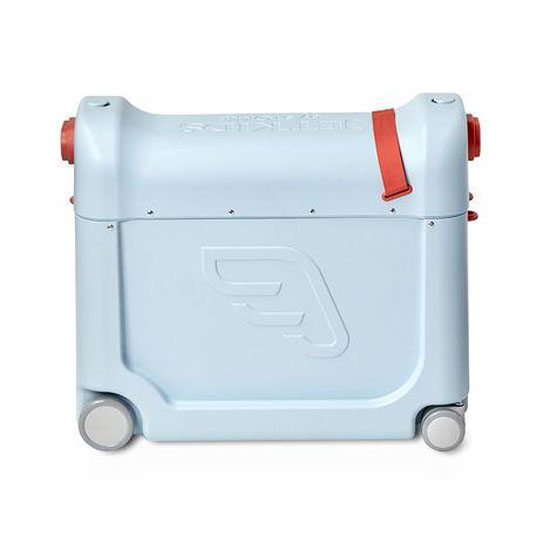 jetkids by stokke bedbox ride on carry on suitcase Stokke JetKids BedBox Arctic Blue