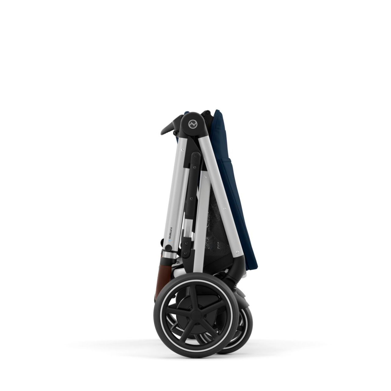 Folded egazelle electric double stroller by cybex 