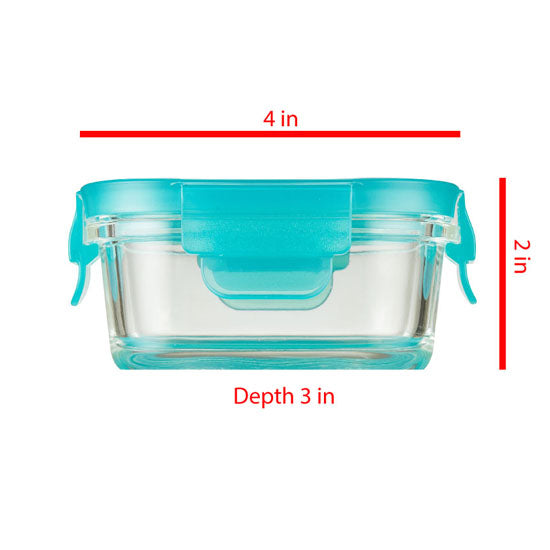 Innobaby Preppin' SMART EZ Lock Glass Container - 3 Pack-2