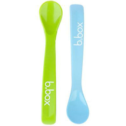 B. Box Baby Spoon (Twin Pack) - Blue/Green-1