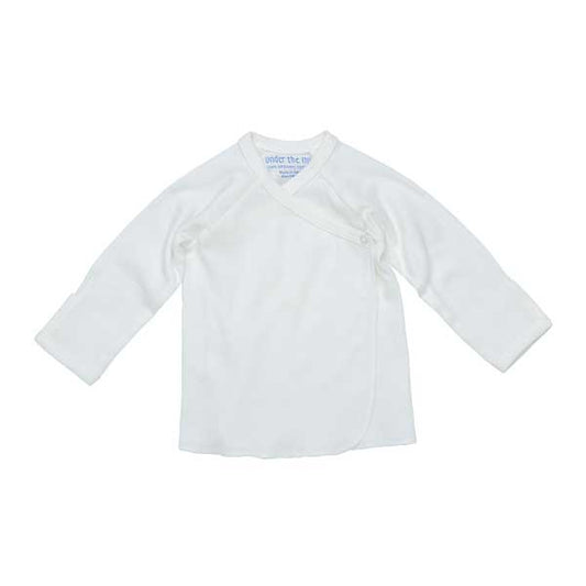 Under The Nile Long Sleeve Side Snap T-Shirt - Off White-1