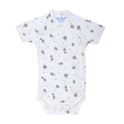 Under The Nile Short Sleeve Side Snap Babybody - Animal Print Product