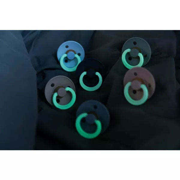 Bibs 2 Pack Stage 1 Glow Pacifier - Kidsland 
