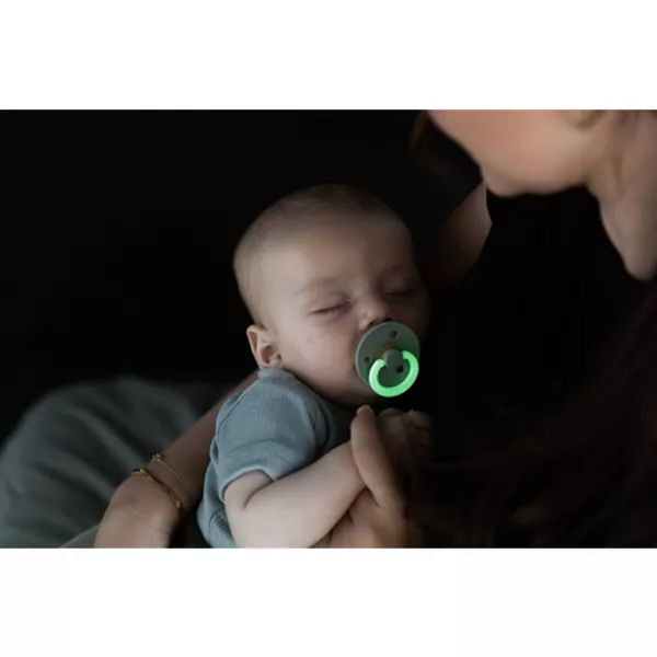 Bibs 2 Pack Stage 1 Glow Pacifier