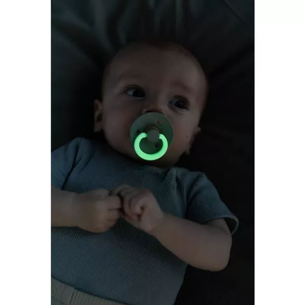 Bibs 2 Pack Stage 1 Glow in the dark Pacifier