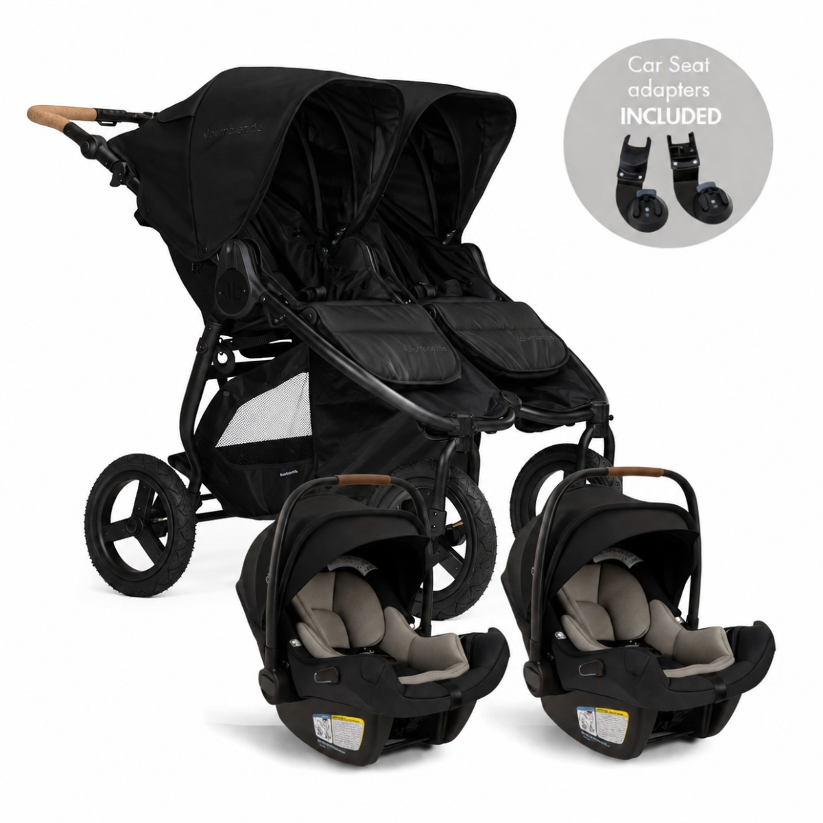 Bumbleride Indie Twin + Two Pipa Aire Travel System