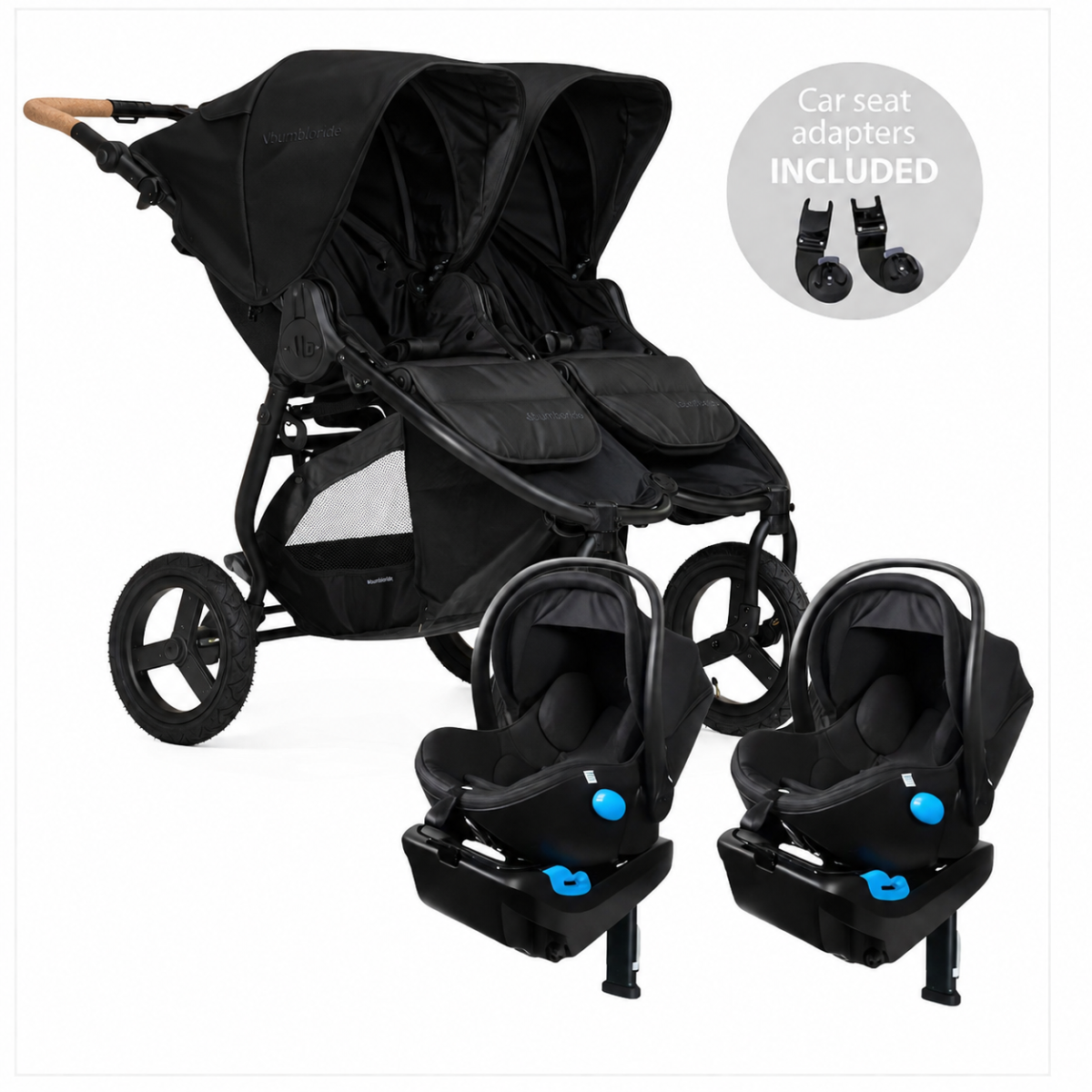 Bumbleride Indie Twin + Two Clek Liings Travel System