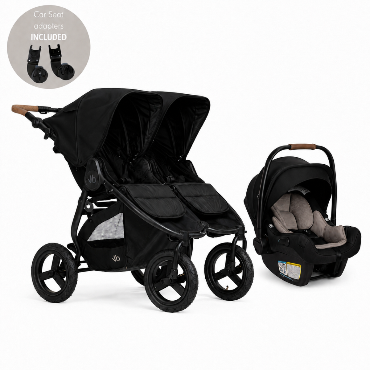 Bumbleride Indie Twin + Pipa Aire Travel System