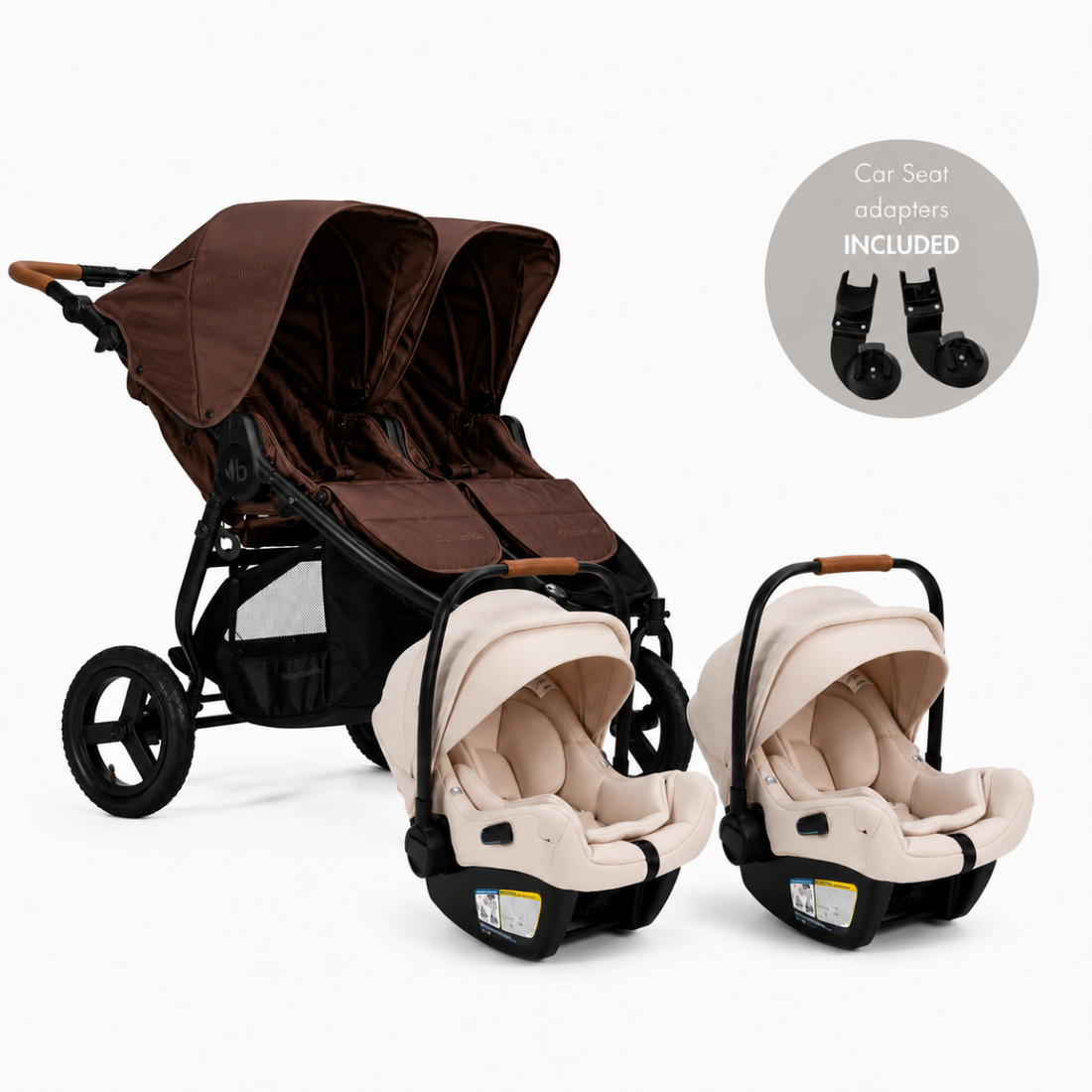 
Bumbleride Indie Twin + Two Pipa Aire Travel System