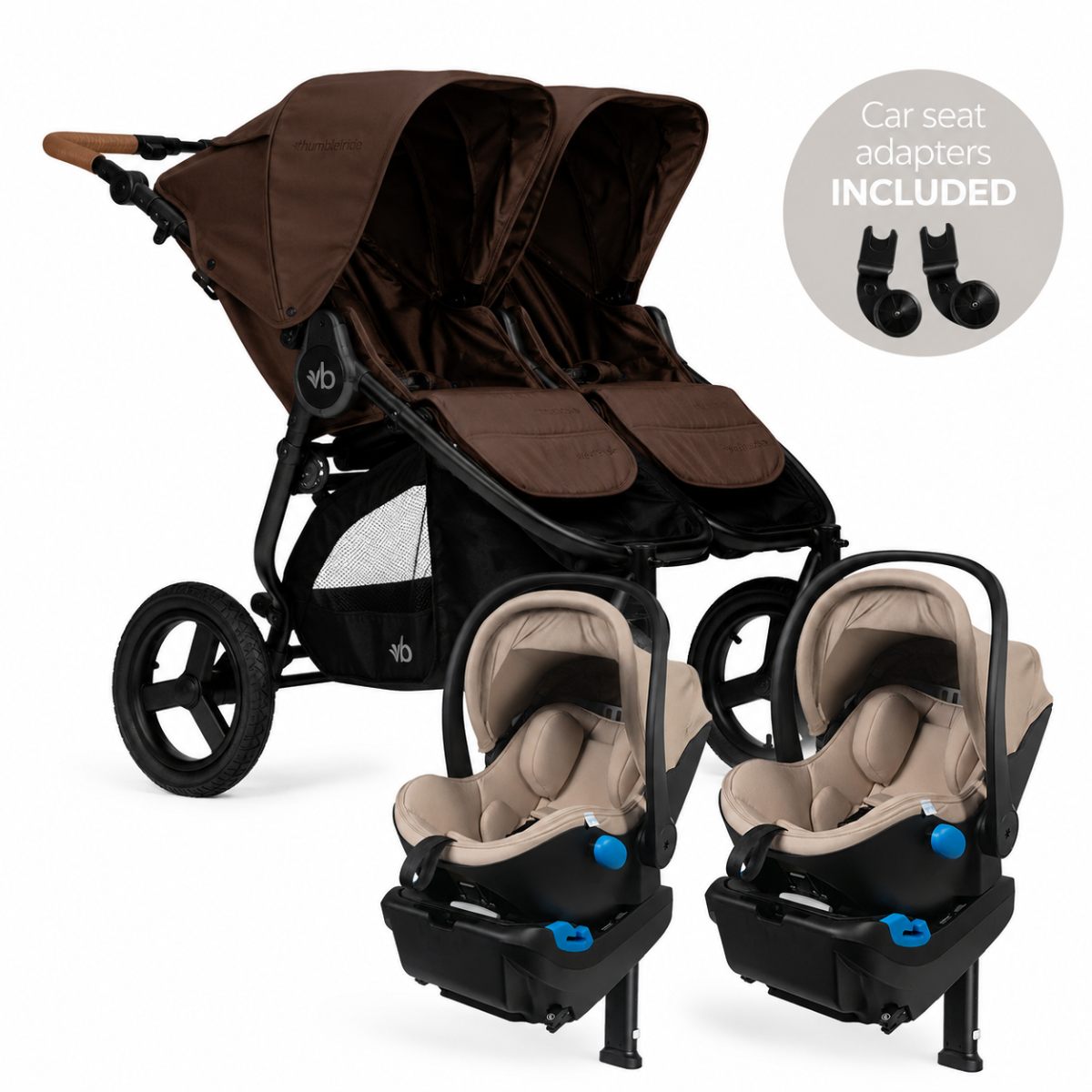 Bumbleride Indie Twin + Two Clek Liings Travel System