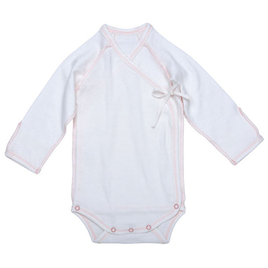 Under The Nile Inside-Out Babybody - Off White w. Blush Trim-1