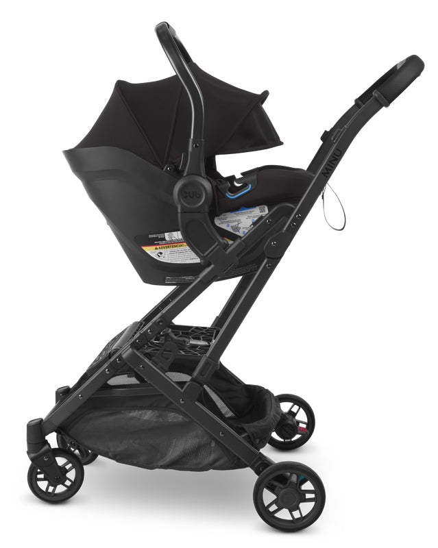UPPAbaby Aria Car Seat on stroller frame