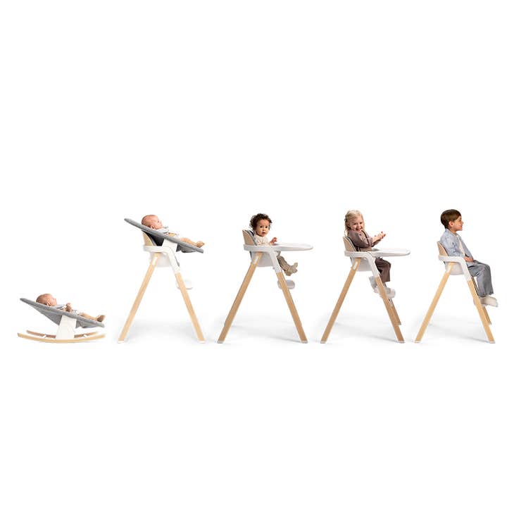 Nuna BRYN High Chair Newborn Rocker Bundle