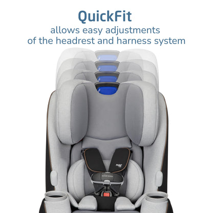Adjustable head rest car seat 