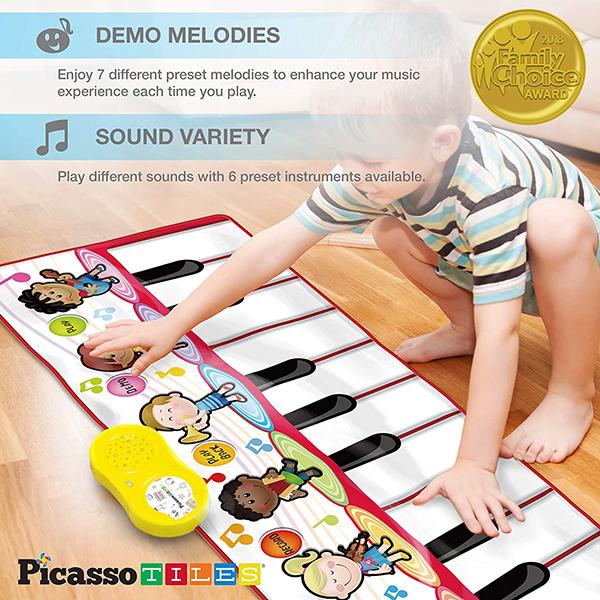 PicassoTiles PicassoTiles PTM200 Portable Large Piano Keyboard