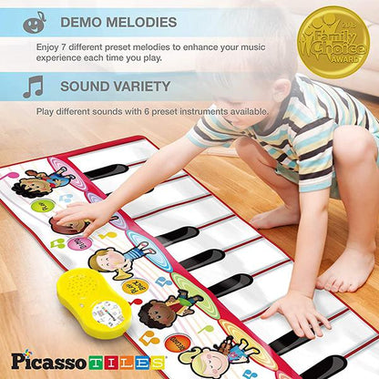 PicassoTiles PicassoTiles PTM200 Portable Large Piano Keyboard