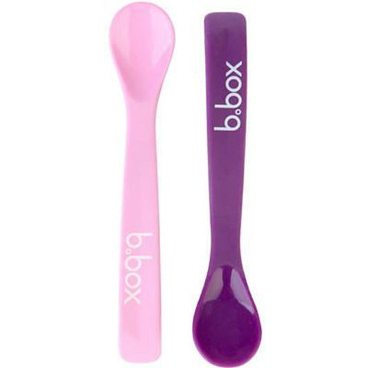 B. Box Baby Spoon (Twin Pack) - Pink/Purple-1