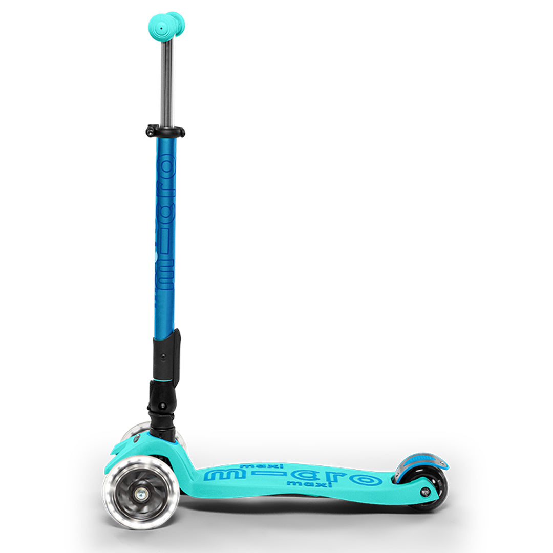 Micro Kickboard Maxi Deluxe Foldable LED Scooter | Kidsland