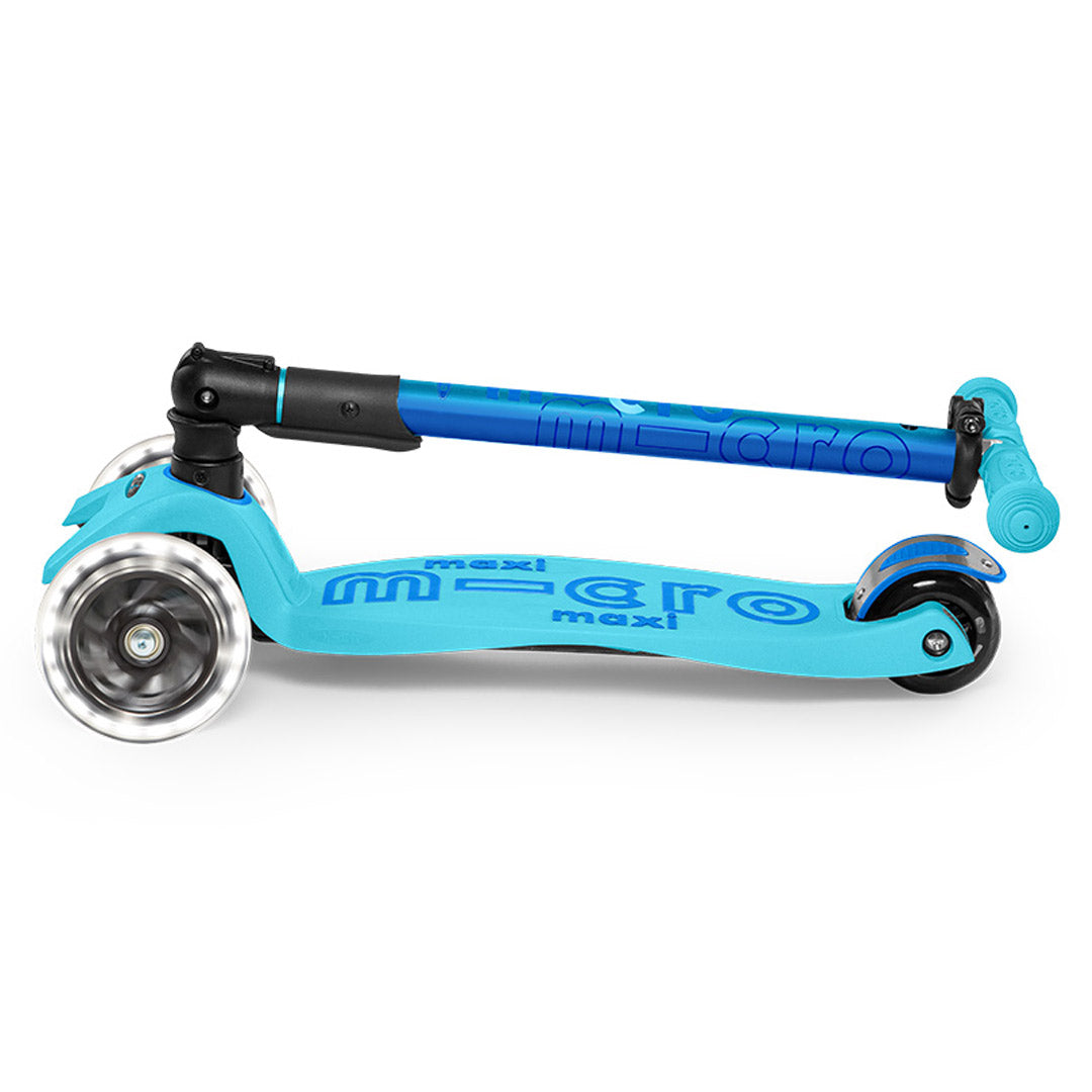 Micro Kickboard Maxi Deluxe Foldable LED Scooter | Kidsland