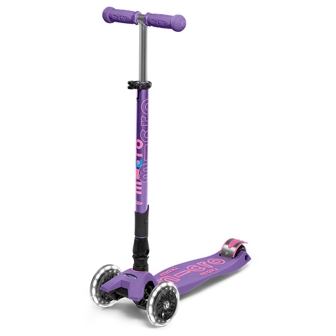 Micro Kickboard Maxi Foldable LED Scooter