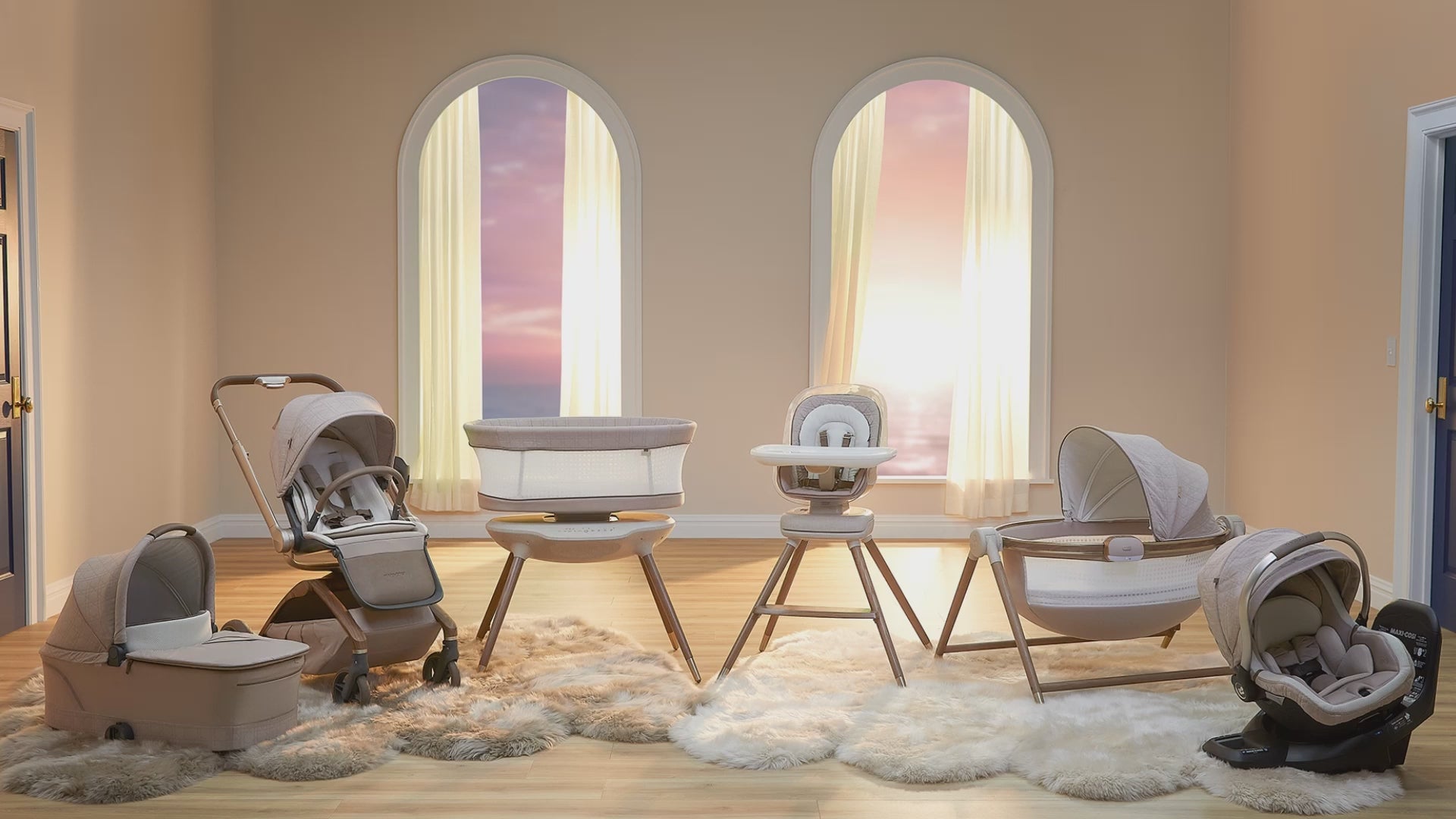 Maxi-Cosi Tana + Peri + Bassinet Bundle - Kindred - Video