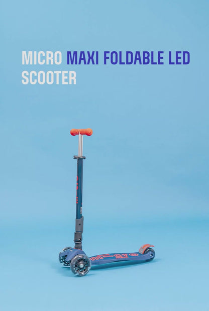 Micro Kickboard Maxi Foldable LED Scooter