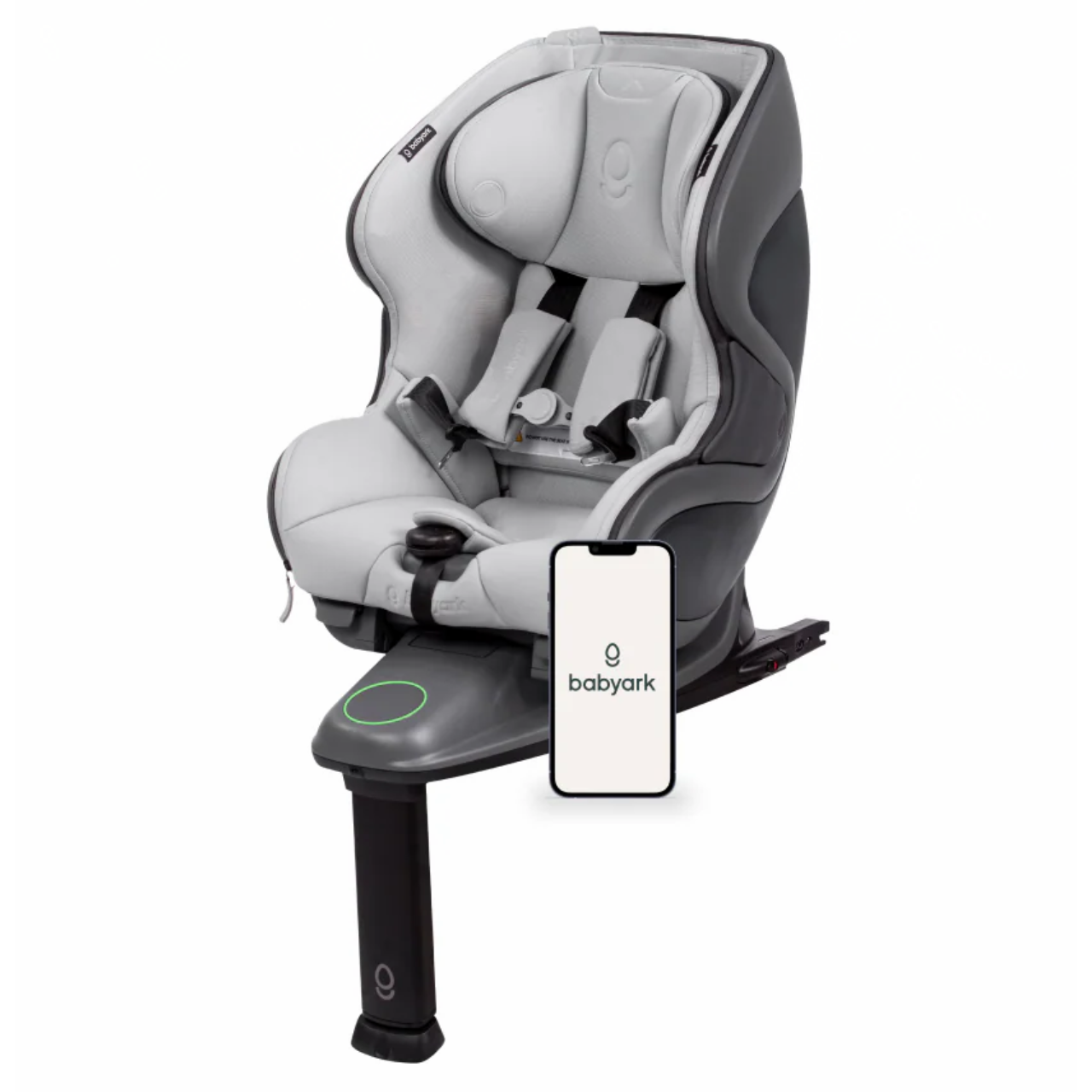 Babyark Smart Convertible Car Seat Hero Image in Charcoal Grey / Glacier Ice Seat