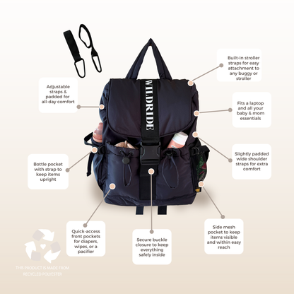 Wildride Adult Backpack - Black
