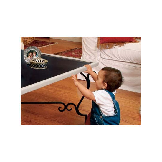 Prince Lionheart Table Edge Guard - White - with 4 corners - Grey-3