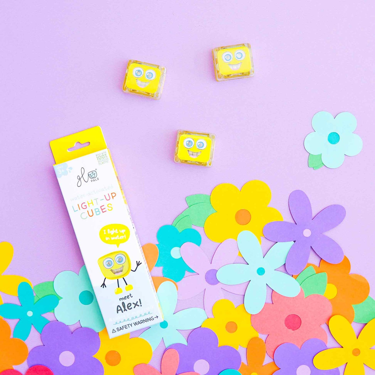 GLO PALS Water activated light up cubes