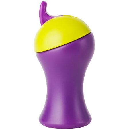 Boon Swing Tall Flip Top Sippy Cup - Purple+Green