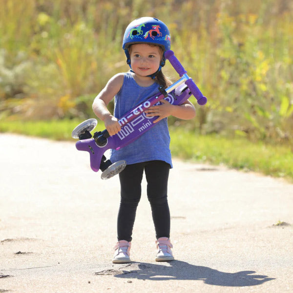 Micro Kickboard Mini LED Foldable Scooter