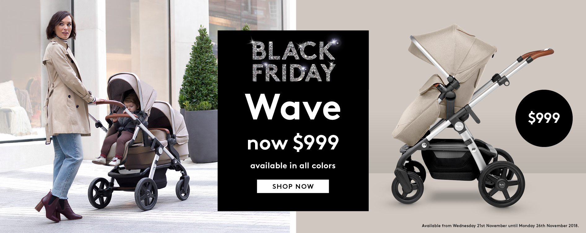 black friday Wave baby stroller now $999